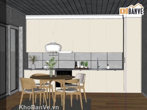 nội thất phòng bếp,Model su phòng bếp,thiết kế phòng bếp