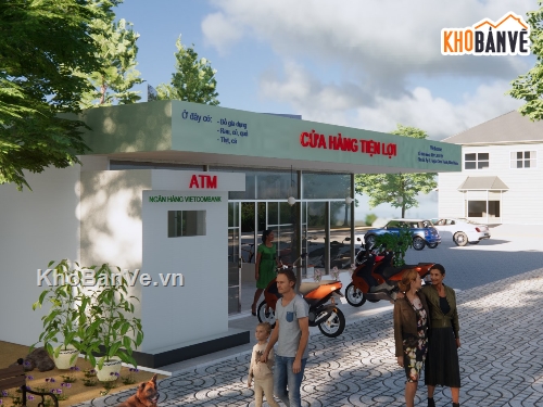 Model Sketchup siêu thị mini,Model Sketchup tiệm tạp hóa,File sketchup siêu thị mini,Model su siêu thị mini,Sketchup cửa hàng tạp hóa,siêu thị mini model sketchup