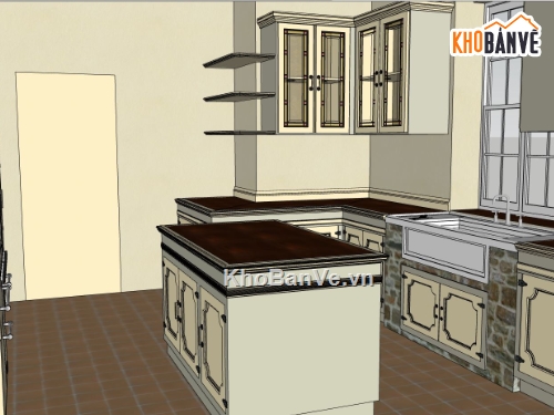 nội thất nhà bếp,file su nhà bếp,thiết kế nhà bếp sketchup