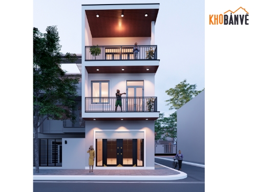 kiến trúc 2 tầng,kiến trúc 2 tầng 1 tum,kết cấu kiến trúc,bản vẽ 2 tầng,bản vẽ kết cấu điện,5m x 16m