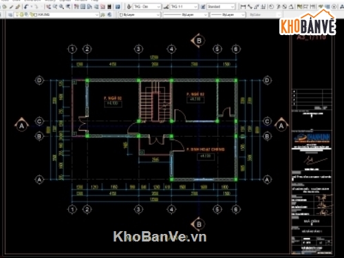 Nhà 2 tầng,Nhà L 8x13.2m,nhà 2 tầng mái tôn,bản vẽ nhà chữ L