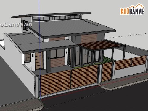 Biệt thự 2 tầng,model su biệt thự 2 tầng,mẫu biệt thự 2 tầng sketchup,file su biệt thự 2 tầng,biệt thự 2 tầng model su