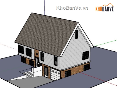 Biệt thự 2 tầng,model su biệt thự 2 tầng,biệt thự 2 tầng sketchup,sketchup biệt thự 2 tầng,biệt thự 2 tầng model su