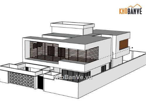 Biệt thự 2 tầng,model su biệt thự 2 tầng,file su biệt thự 2 tầng