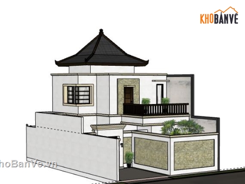 Biệt thự 2 tầng,model su biệt thự 2 tầng,biệt thự 2 tầng file su,file sketchup biệt thự 2 tầng,biệt thự 2 tầng sketchup