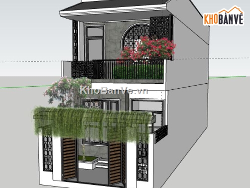 file sketchup biệt thự,model su biệt thự,su biệt thự