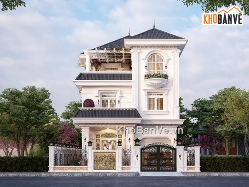 biệt thự 3 tầng,biệt thự  3 tầng,biệt thự 3 tầng 3dmax