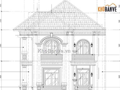 biệt thự 3 tầng,file cad biệt thự 3 tầng,biệt thự 3 tầng file cad,cad biệt thự 3 tầng