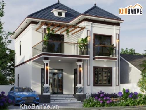 biệt thự 2 tầng,cad biệt thự 2 tầng,file cad biệt thự 2 tầng,biệt thự 2 tầng cad