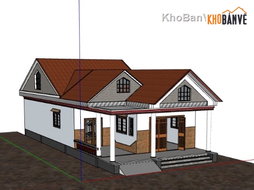 Biệt thự 1 tầng,model su biệt thự 1 tầng,file su biệt thự 1 tầng