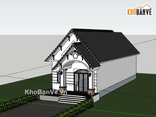 Nhà cấp 4,Model su nhà cấp 4,nhà cấp 4 model su