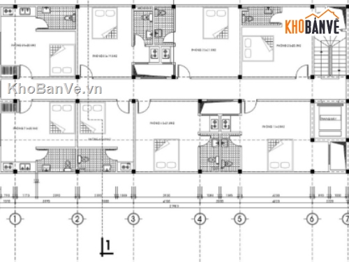 chung cư 6 tầng,cad chung cư 6 tầng,file cad chung cư 6 tầng