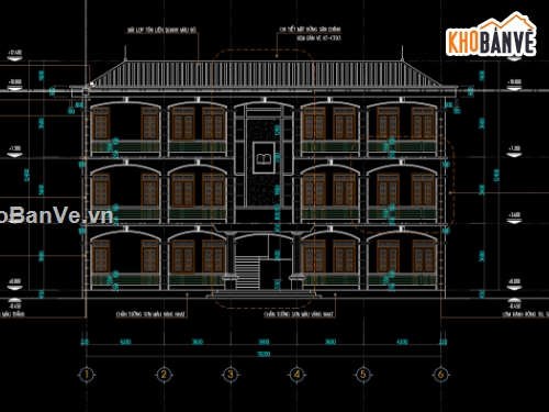 nhà hiệu bộ 3 tầng,nhà hiệu bộ,nhà hiệu bộ trường cấp 2