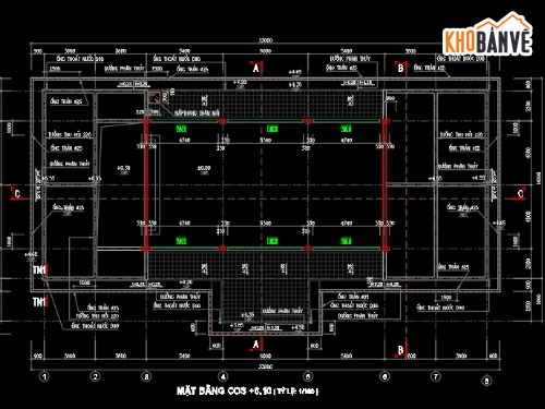 hội trường,hội trường đa năng,nhà hội trường đa năng,file cad nhà hội trường đa năng