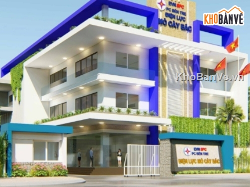 file nhà làm việc,revit nhà làm việc điện lực,nhà làm việc điện lực,revit nhà làm việc