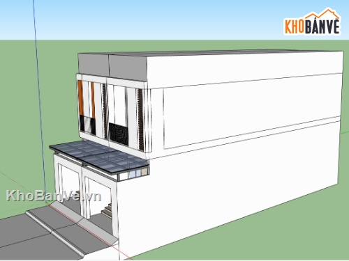 Nhà phố 2 tầng,model Nhà phố 2 tầng,File su Nhà phố 2 tầng,model sketchup Nhà phố 2 tầng,file su Nhà phố 2 tầng