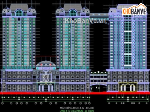 Cao ốc văn phòng,file cad nhà cao tầng,cao ốc