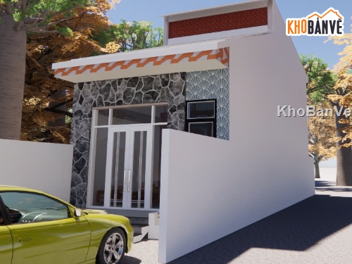 nhà phố đẹp,nhà kích thước 5 x 15m,nhà đẹp 1 tầng,nhà phố 1 tầng đẹp,nhà gác lửng 1.5 tầng,mẫu nhà gác lửng đẹp