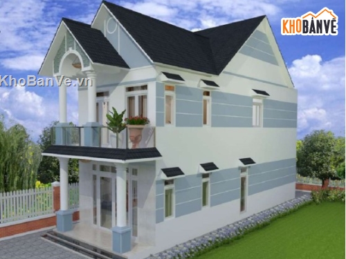 Nhà phố 2 tầng,Nhà phố 2 tầng 5x17m,nhà mái thái