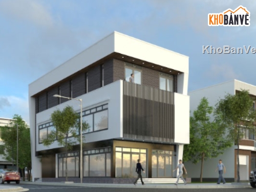 Nhà phố,nhà phố 3 tầng,cad nhà phố 3 tầng,file cad nhà phố 3 tầng