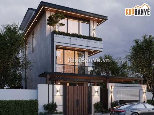mẫu nhà phố sang trọng,nhà phố 3 tầng,mẫu nhà phố 3 tầng