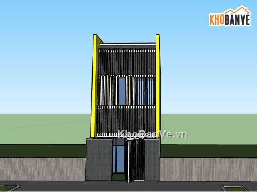 su nhà phố,model su nhà phố,file sketchup nhà phố