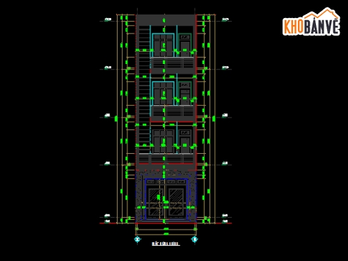 Nhà phố,4 tầng lệch,4.5x15.05