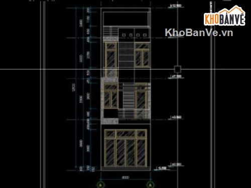 nhà phố 4 tầng,file cad nhà phố 4 tầng,nhà phố 4 tầng file cad