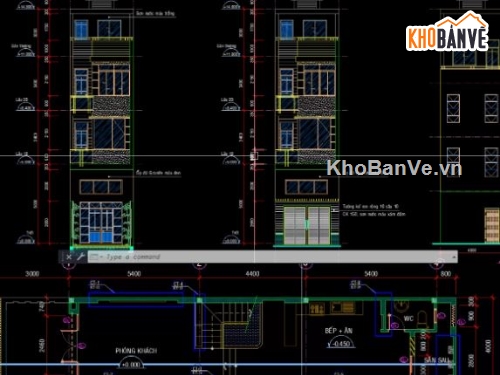 nhà phố 4 tầng,file cad nhà phố 4 tầng,nhà phố 4 tầng cad,cad nhà phố 4 tầng