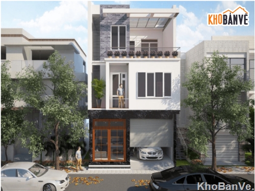 Bản vẽ nhà phố đẹp,Bản vẽ nhà phố nền đôi đẹp,Bản vẽ nhà phố 2 tầng đẹp