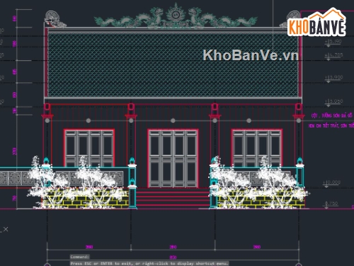 nhà ở 2 phòng ngủ,nhà thờ 3 gian,bản vẽ nhà thờ