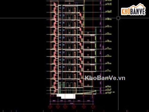 văn phòng cho thuê 11 tầng,văn phòng 11 tầng,file cad văn phòng 11 tầng,tòa nhà văn phòng