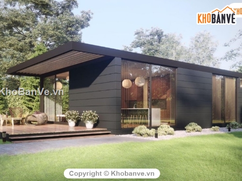 thiết kế nhà vườn,thiết kế nhà,nhà vườn lắp ghép