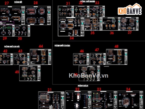 Nội thất,nội thất nhà 3 tầng,cad nội thất