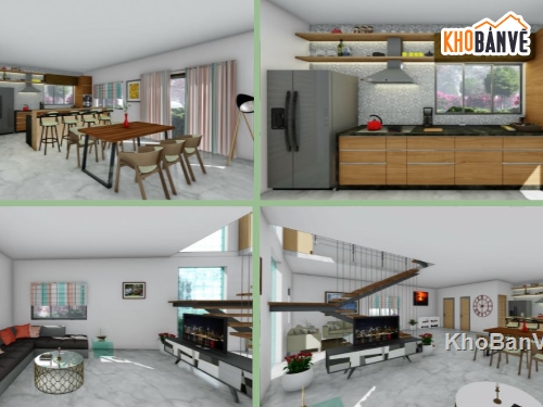 file sketchup phòng bếp,model su phòng bếp,nội thất phòng bếp,phòng bếp model su