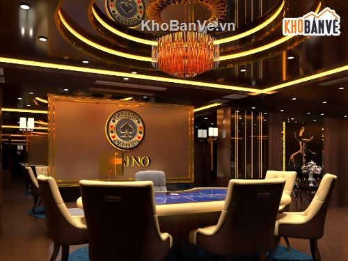 phòng bài casino,thiết kế theo phong cách hiện đại.,phòng bếp