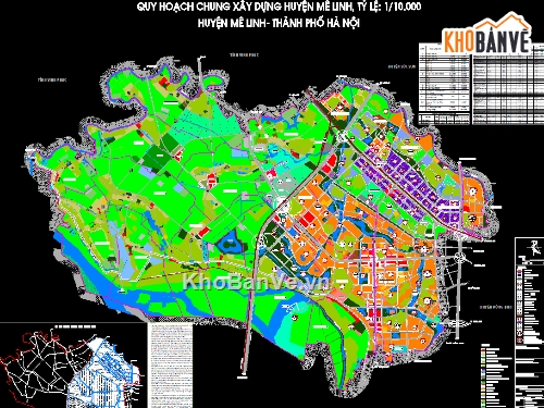 file quy hoạch huyện,Quy hoạch huyện Mê Linh,file cad quy hoạch Mê Linh,Quy hoạch chung huyện Mê Linh