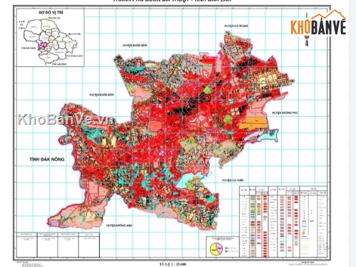 sử dụng đất,Quy hoạch sử dụng đất 2030,Buôn Ma Thuột tỉnh ĐẮK NÔNG