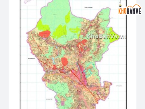 sử dụng đất,sử dụng đất huyện dak tô Kon Tum,Bản đồ quy hoạch sử dụng đất