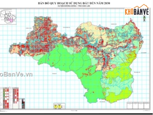 Quy hoạch sử dụng đất 2030,sử dụng đất Krong Bông,Krong Bông tỉnh ĐẮK NÔNG