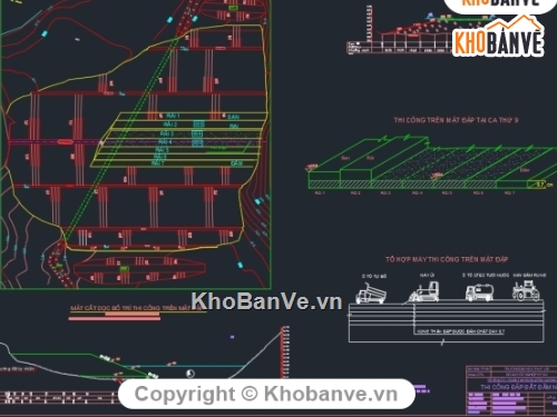 Thi công 2,đại học thuỷ lợi,đồ án môn học,đề 43 thi công 2,Đồ án thi công hồ chứa nước sông,công trình hồ chứa nước