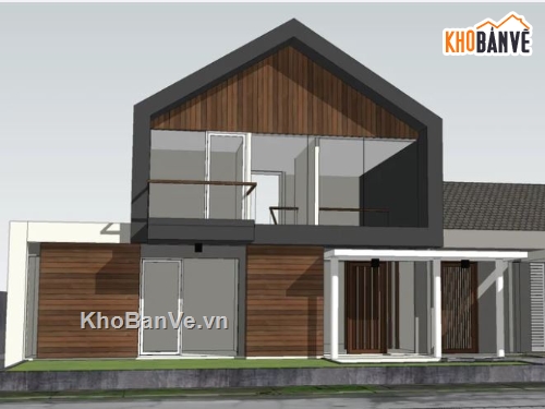 Model su biệt thự 2 tầng,file sketchup biệt thự 2 tầng,file su biệt thự 2 tầng,biệt thự 2 tầng model su