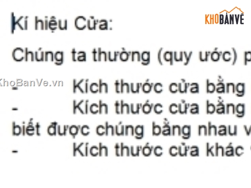 Bản vẽ,ký hiệu cửa,ký hiệu trong bản vẽ,các ký hiệu quy ước dùng