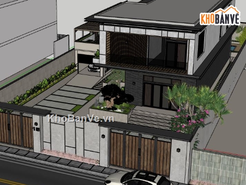 biệt thự 2 tầng,mẫu biệt thự 2 tầng,biệt thự hiện đại