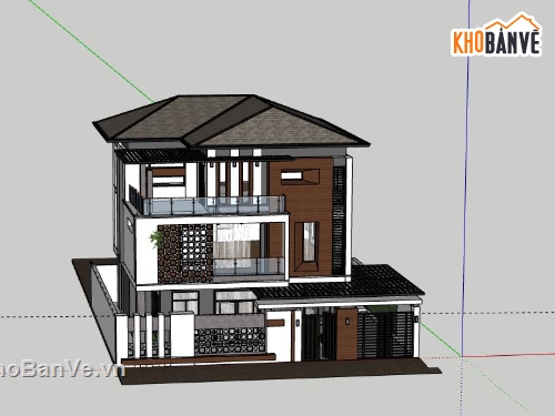 Biệt thự 3 tầng,Model su biệt thự 3 tầng,file su biệt thự 3 tầng