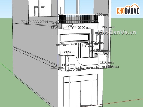Nhà phố 3 tầng,model su nhà phố 3 tầng,file sketchup nhà phố 3 tầng,nhà phố 3 tầng file su,sketchup nhà phố 3 tầng