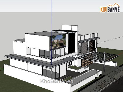 nhà phố 2 tầng file su,nhà phố 2 tầng,File su  nhà phố 2 tầng,File sketchup nhà phố 2 tầng,model sketchup nhà phố 2 tầng