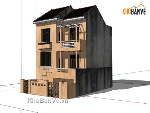 mẫu nhà phố 3 tầng,thiết kế nhà phố 3 tầng,su nhà phố 3 tầng