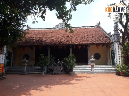 bản vẽ chùa,tam bảo chùa chữ đinh,chùa