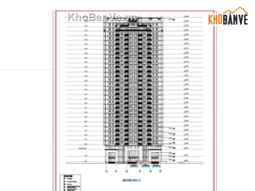 chung cư 29 tầng,bản vẽ chung cư,file cad chung cư,chung cư file cad
